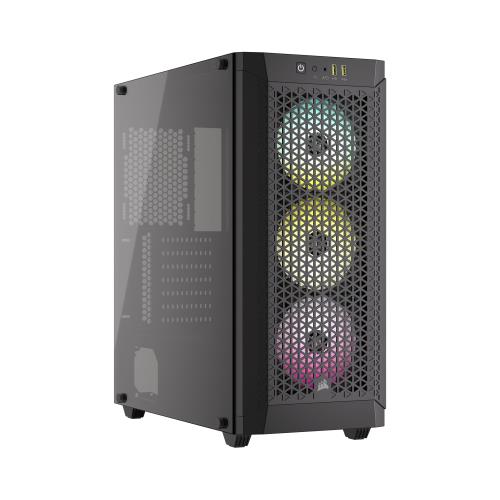 CORSAIR 480T RGB Airflow Tempered Glass 真っただ中主柱型マイコン入れもの 黒いこと CC-9011272-WW
