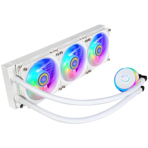 Cooler Master MasterLiquid PL360 Flux White Edition オールインワン 水冷中央処理装置冷房装置 ハイエンド真似形 MLY-D36M-A23PZ-RW FN1888 PCアクセサリー-その他