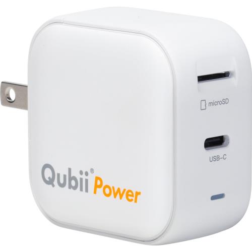 サンワダイレクト iPhone/iPad Android USB-C 申し受けるしながら自動小銃うしろ押し ACアダプター一体型 PD 手っとり早い申し受ける相応う Qubii Power microSD 歌留多読み手 活動写真 資料保護すること うしろ押し 白いこと 400-ADRIP015W