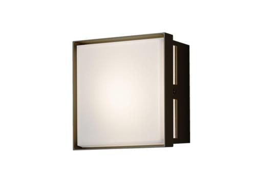 パナソニック (Panasonic) ポーチライト 40形 LED 壁直付型 密閉/防雨型 LED電球交換型 FreePa (フリーパ) お出迎え 点灯省エネ型 明るさセンサ付 電球色 オフブラック/乳白 幅225奥行115高さ225mm LGWC85221B 22,425円