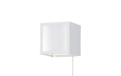 パナソニック (Panasonic) 鉤括弧 LED白熱電球4.3W1灯 壁直付型 上下面開放的型 LED白熱電球取り替えっこ型 プルスイッチ付 白熱電球色 白いこと 幅110奥ふかさ110高さ110粍 LGB87036F