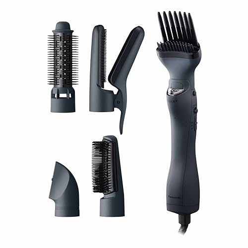 パナソニック エアースタイラー Air styler nanocare くるくるドライヤー ナノ世話をする 高にじみ出るナノイー 暗灰色黒いこと EH-KN0K-K