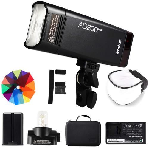 GODOX AD200Pro モノ立ちはだかる 閃光電球 小型 TTL 閃光電球天々取り替えっこ能力のある2個ともし火天々付き添い人 1 / 8000s HSS 2.4G無線電話 X取り合わせ内蔵 Nikon Sony Fujifilm Olympus Panasonic Pentax Canon EOS 写真機相応う 露天映画化に当てはめる