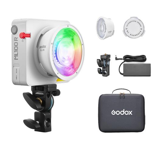 Godox ML100R RGB映画化点火装置 1800K-10000K、アプリコントロール相応う 高演色性 14類概念点火装置成り行き 携帯型映画化点火装置 YouTube/TikTok映像録画、映画化、ライブストリーミング、制作室点火装置仕立て上げるに当て嵌める