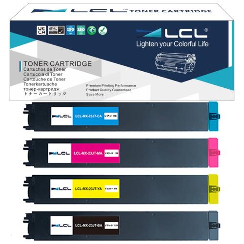 LCL Sharp用 MX-23 MX-23JT MX-23JTBA MX-23JT-BA MX-23JTCA MX-23JT-CA MX-23JTMA MX-23JT-MA MX-23JT-YA (4色セット) 互換トナーカートリッジ 対応機種：MX-2310F/2311FN/2517FN/3111F/3112FN/3117FN/3611FN/3614FN/3114FN/2514FN
