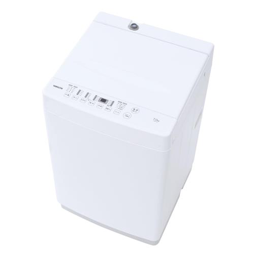 [山善] 全自動 洗濯機 7kg YWM-70(W) ホワイト 一人暮らし ノンインバーター おいそぎ 部屋干し 槽洗浄 予約機能