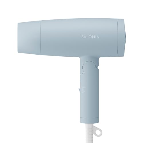 [2023年秋冬押さえる] SALONIA サロニア | スピーディーイオン ドライヤー 交響楽青み 髪の毛ドライヤー いけ図々しい量 速乾 軽さ 差し引きイオン 折り畳み式 冷ややかさ3座標軸自然調整 SL-013SB