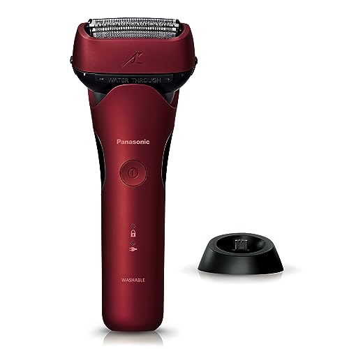 パナソニック シェーバー ラムダッシュ 3枚刃 電動 髭剃り メンズ 充電スタンド 密着スイングヘッド ES-L340D-R 赤 11,036円