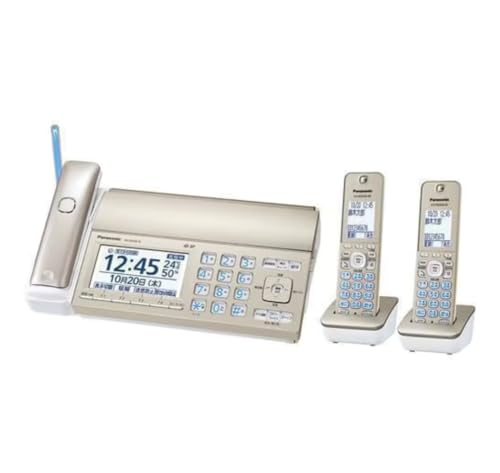 優良 防犯 電話機 推奨品 パナソニック デジタルコードレスFAX KX-PD750DW-N 子機2台付き 迷惑電話相談機能搭載 「温度湿度アラーム」搭載 見てから印刷機能 シャンパンゴールド
