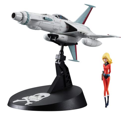 ハセガワ クリエーターワークスシリーズ 宇宙海賊キャプテンハーロック スペースウルフ SW-190 対マゾーン戦 w/有紀螢フィギュア 1/72スケール プラモデル 64785画像