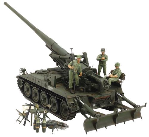 タミヤ 1/35 イタレリシリーズ No.21 アメリカ陸軍 自走カノン砲 M107 ベトナム戦争 プラモデル 37021画像
