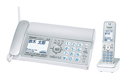 パナソニック おたっくす デジタルコードレスFAX 子機1台付き添い人 1.9GHz DECT標準尺度遣りくち しろがね色 KX-PZ310DL-S