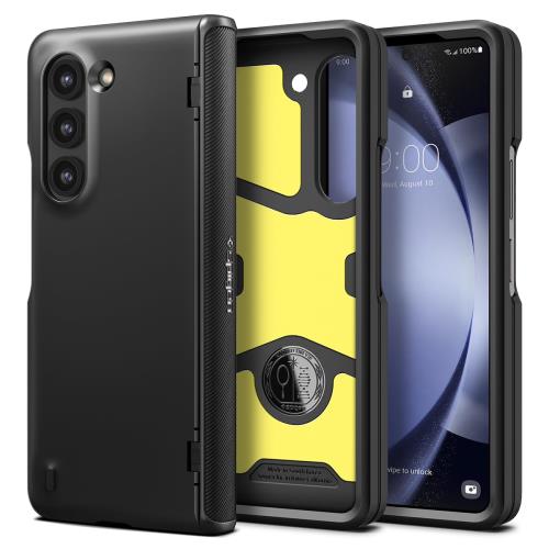 Spigen Galaxy Z Fold5 ケース [ SC-55D | SCG22 ] フルカバー 2重構造 [TPU+PC] 最大90％ 衝撃吸収 米軍MIL規格取得 耐衝撃 ワイヤレス充電対応 スリムアーマー Pro ACS06211 (ブラック)｜GOODWOODS