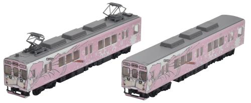 鉄道コレクション 鉄コレ 伊賀鉄道200系 202編成 忍者列車ピンク色 2両セット C ジオラマ用品画像