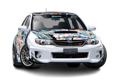 青島文化教材社 1/24 痛車シリーズ No.2 ラブライブ！サンシャイン!! スバル GRB インプレッサ WRX STI '10 プラモデル (自動車)画像