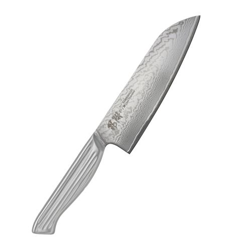 パール金属 包丁 ナイフ 三徳包丁 165mm ダマスカス 67層 オールステンレス製 毘翔 F-2378