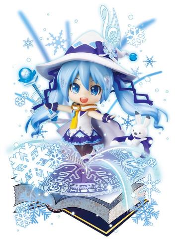 ねんどろいど 文字記号歌唱続きもの01 初音ミク 雪ミク Magical Snow Ver. ノン規模 ABSPVC製 ペンキ塗り済みモビール図形