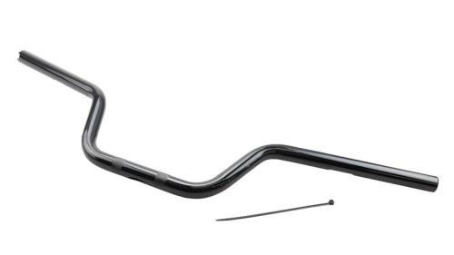 キジマ(Kijima) バイクパーツ ハンドル フィフティーバー 50mm手前 φ25.4mm スチール製ブラック仕上げ HD-04674｜GOODWOODS