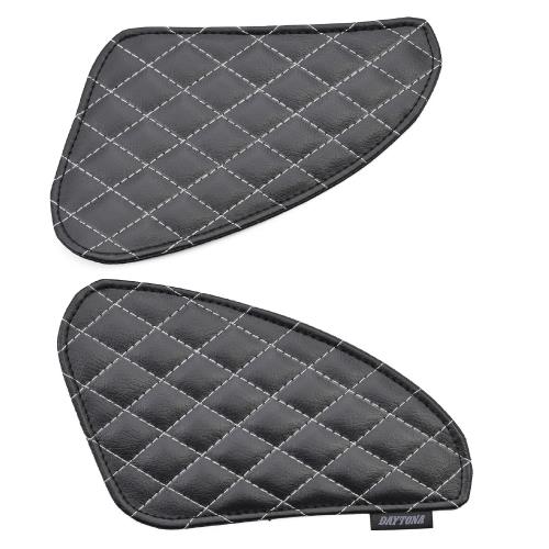 デイトナ(Daytona) バイク用 傷防止シール タンクパッド GB350/S(21-24)専用 レザーニーグリップパッド ブラック 49170