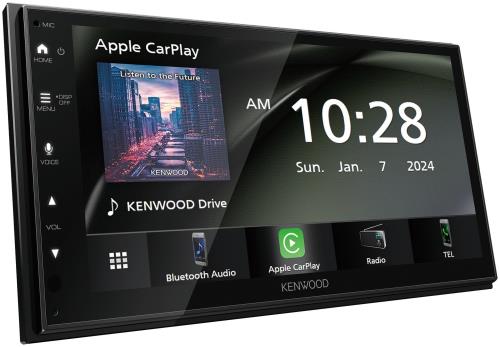 ケンウッド(Kenwood) ディスプレイオーディオ 7インチ DMX5523S ワイヤレス接続「Apple CarPlay」「Android Auto」対応 WSVGAの 静電タッチパネル搭載 ステリモ対応ワイヤレスミラーリング