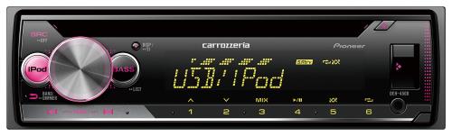 Pioneer カーオーディオ DEH-4500 1D CD USB iPod iPhone AUX DSP カロッツェリア