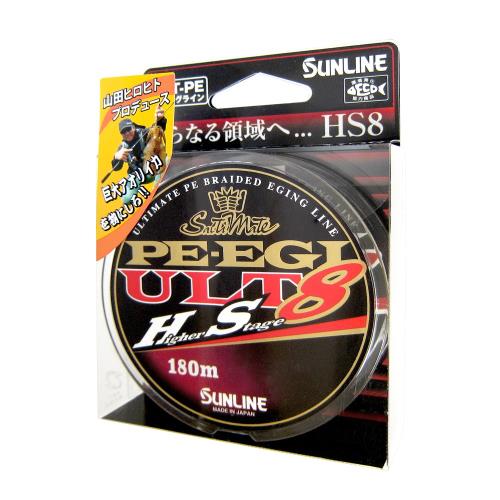 サンライン(SUNLINE) PEライン ソルティメイト PEエギ ULT HS8 180m 0.4号 3.3kg 8本 ホワイトピンクライトグリーン|GOODWOODS