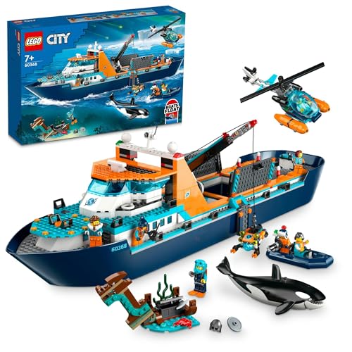 レゴ(LEGO) シティ 北極地方探し回る船 遊び道具 遊び道具 生まれ落ちる日 差し上げ物 差しつかえる お坊っちゃん 御姉さん 赤ちゃん 7歳 8歳 9歳 小学生 街づくり 車馬 車 ミニカー 60368