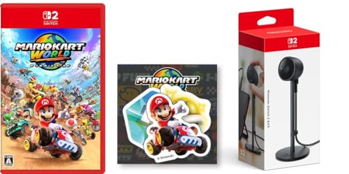 マリオカート ワールド -Switch2  任天堂純正品Nintendo Switch 2 カメラ 特典ダイカットホログラムステッカー3種セット 同梱