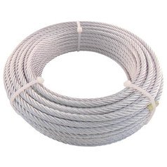 TRUSCO(トラスコ) JIS標準尺度品メッキ付針金索条 (624)Φ12粍10m JWM-12S10