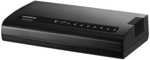 アイオーデータ スイッチングハブ 8ポート ブラック|1000BASE-T(GigabitEthernet)対応|省電力機能付|日本メーカー ETG-ESH08KC