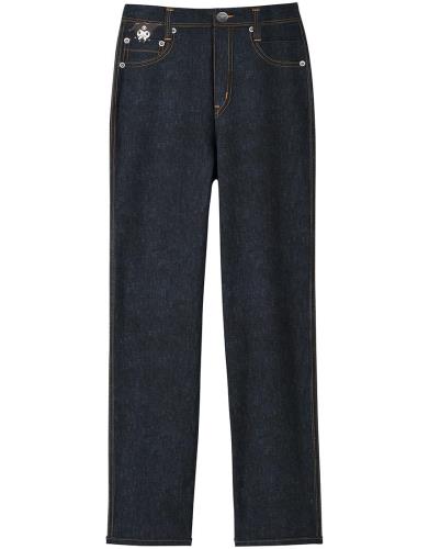 [ワコール] カルソン ストレッチパンツ 「クロミ」コラボ おなかもウエストもラク ヒップ立体設計 まるでデニム 股上深め KSN125 GB L