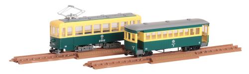 トミーテック 鉄道コレクション 鉄コレ ナローゲージ80 猫屋線直通用路面電車 (全金車) + 客車セット ジオラマ用品 (メーカー初回受注限定生産) 313540