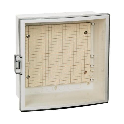 河村電器 プラボックス ABS樹脂製 スモークアクリルドア付 ボデークリーム色 SPN 3520-16T