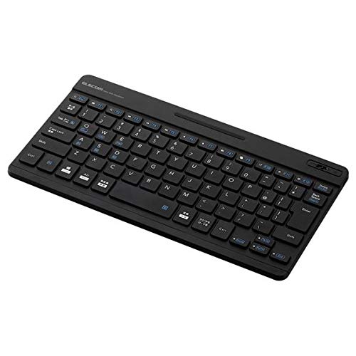 エレコム キーボード Bluetooth パンタグラフ 超薄型 充電式 専用ケーススタンド付き(~12.9対応) マルチペアリング対応 ブルー iPad Pro 2020 TK-SLP01BU