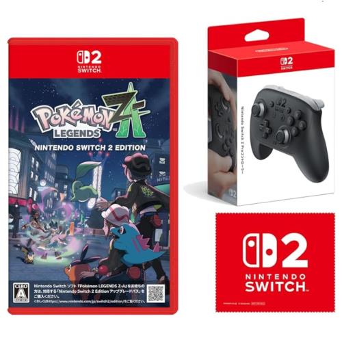 Pok・・mon LEGENDS Z-A Nintendo Switch 2 Edition(ポケモン レジェンズ ゼットエー) -Switch2 +任天堂完全無欠品Nintendo Switch 2 Pro制御装置 排他的権利 Nintendo Switch 2 ロゴタイプ目論む マイクロファイバークロス 同梱