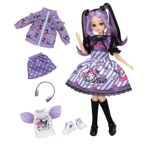 タカラトミー(TAKARA TOMY) リカお父ちゃん お人形さん 冷やりとしたなクロミリカお父ちゃん DX 心地よい＆パープルワンピセット 着せ替え おままごと 遊び道具 3歳以上