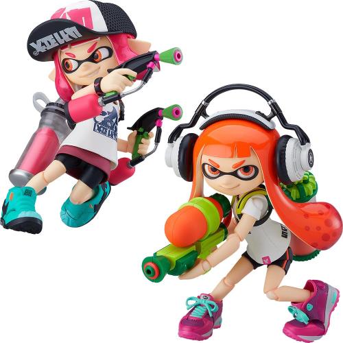 figma Splatoon/Splatoon2 御嬢さん DX～版 ノン規摸 可塑性物質製 ペンキ塗り済みモビール図形 再販