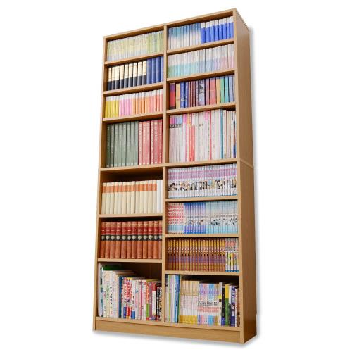 山善(YAMAZEN) 書物棚 明けっ広げ仕合わせ 8段 幅90.5奥ふかさ29高さ184糎 耐荷重90kg モビール棚 点火装置赤銅色 CPB-1890J(LBR)