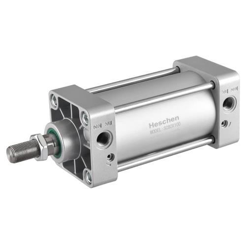 Heschen 空気圧 標準シリンダー SC 80-100 PT3/8 ポート 80mm ボア 100mm ストローク 複動