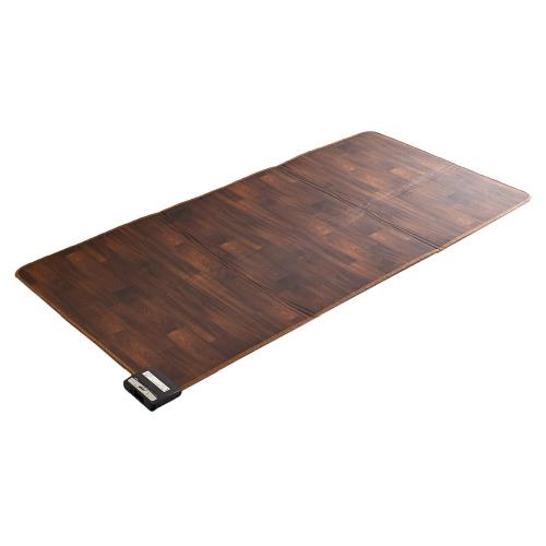 [山善] ホットカーペット フローリング調 電気カーペット 1畳 (176cm88cm) 防水加工 温度調節5段階 ダニ対策機能 アジアンウォルナット YZC-109FL(AWN)