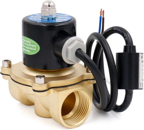 Heschen 真鍮電気ソレノイドバルブ 2W-250-25J 1インチ 220VAC 直動式 水常閉交換用バルブ