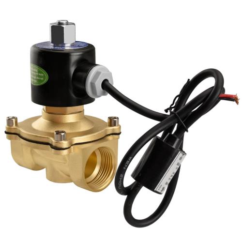 Heschen 黄銅 電磁弁 2W-250-25K 直動式 110 VAC PT1 常開式 圧縮空気 水 水空気