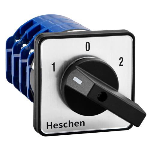 Heschen ユニバーサルロータリーカムセレクター切替スイッチ SZW26-125/D303.3 660V 125A ON-OFF-ON 3ポジション 3相 12端子 CE