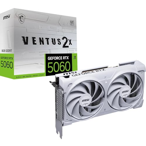 MSI GeForce RTX 5060 8G VENTUS 2X OC WHITE グラフィクスゲーム盤 VD9186