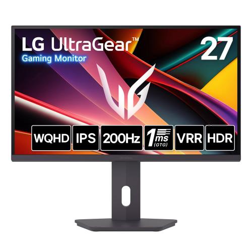 LG ゲーミングモニター LG UltraGear 27G610A-B 27インチ/WQHD(25601440)/200Hz/IPS 1ms(GTG)/sRGB 99%/DisplayHDR 400/アンチグレア/HDMI2/DisplayPort/VRR(FreeSync Premium)/低遅延モード