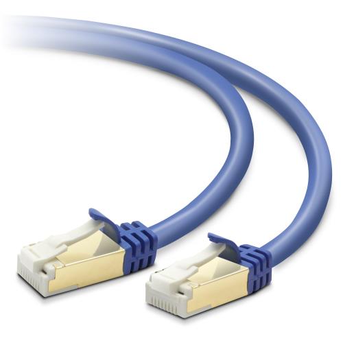 エレコム LANケーブル CAT7 20m ツメが折れない 爪折れ防止コネクタ スタンダード ブルーメタリック LD-TWST/BM200