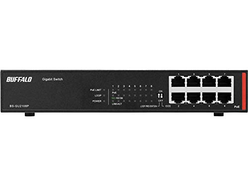 緩衝装置置き目 BS-GU2108P 法人向け Giga相応う Layer2 アンマネージスイッチ 8界面