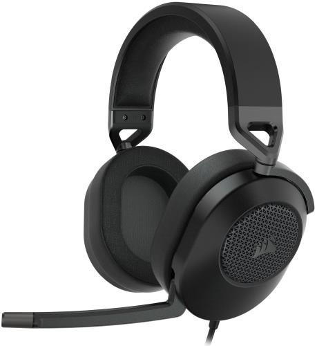 CORSAIR HS65 SURROUND コルセア サラウンド 3.5粍繋ぎ ゲーミングヘッドセッ トMac/なおなお書き5/なおなお書き4/ Xbox Series/Switch相応う Discord公証 -炭素- CA-9011270-AP