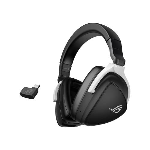 ASUS ゲーミングヘッドセット ROG Delta S Wireless (人工知能学ノイズキャンセリング役立つこと付き添い人人工知能学ビームフォーミングマイク / 2.4GHzとBluetoothによるデュアル無線電話繋ぎ合わせる / 50粍 ASUS Essence１番ウッド/手っとり早い申し受ける/国内定まり品) 黒いこと 普通