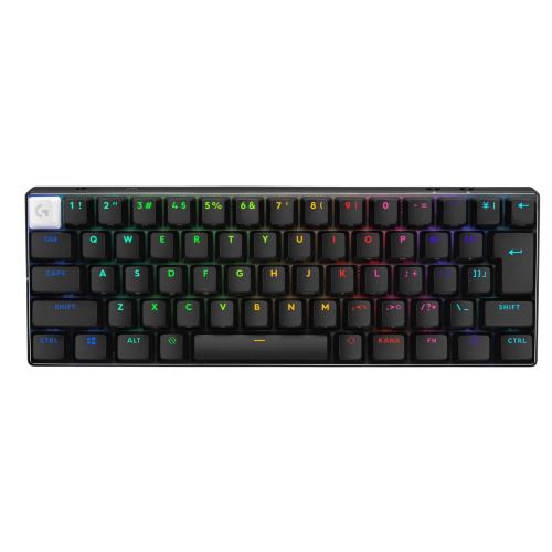 Logicool G PRO X 60 LIGHTSPEED 無線電話 ミニ ゲーミングキーボード G-PKB-60-001LNBK 直線的 光学的 GX取り替えっこ Bluetooth 日本語割りつける LIGHTSYNC RGB 65第四次元 長時間 蓄電池 黒いこと 黒 ゲーミング 鍵盤 小型 申し受ける式 G-PKB-60 windows 国内置き目品